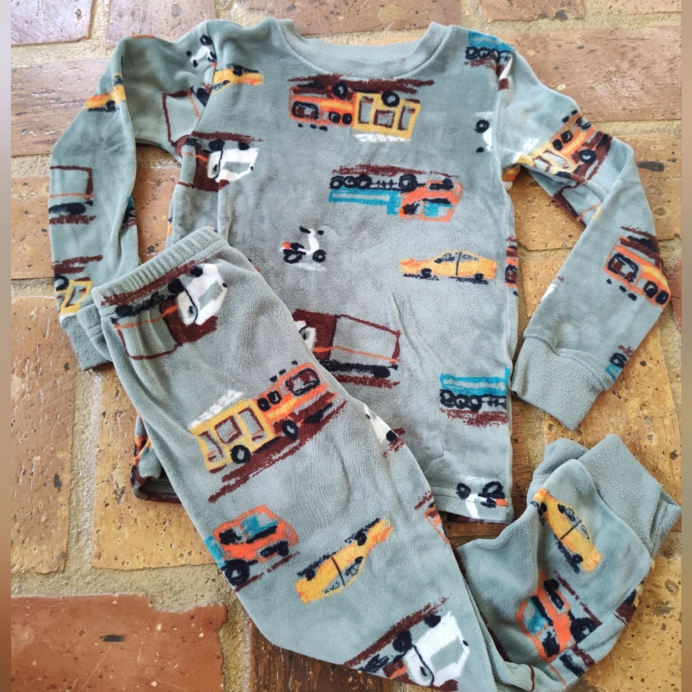 Carter's velour construction pajamas